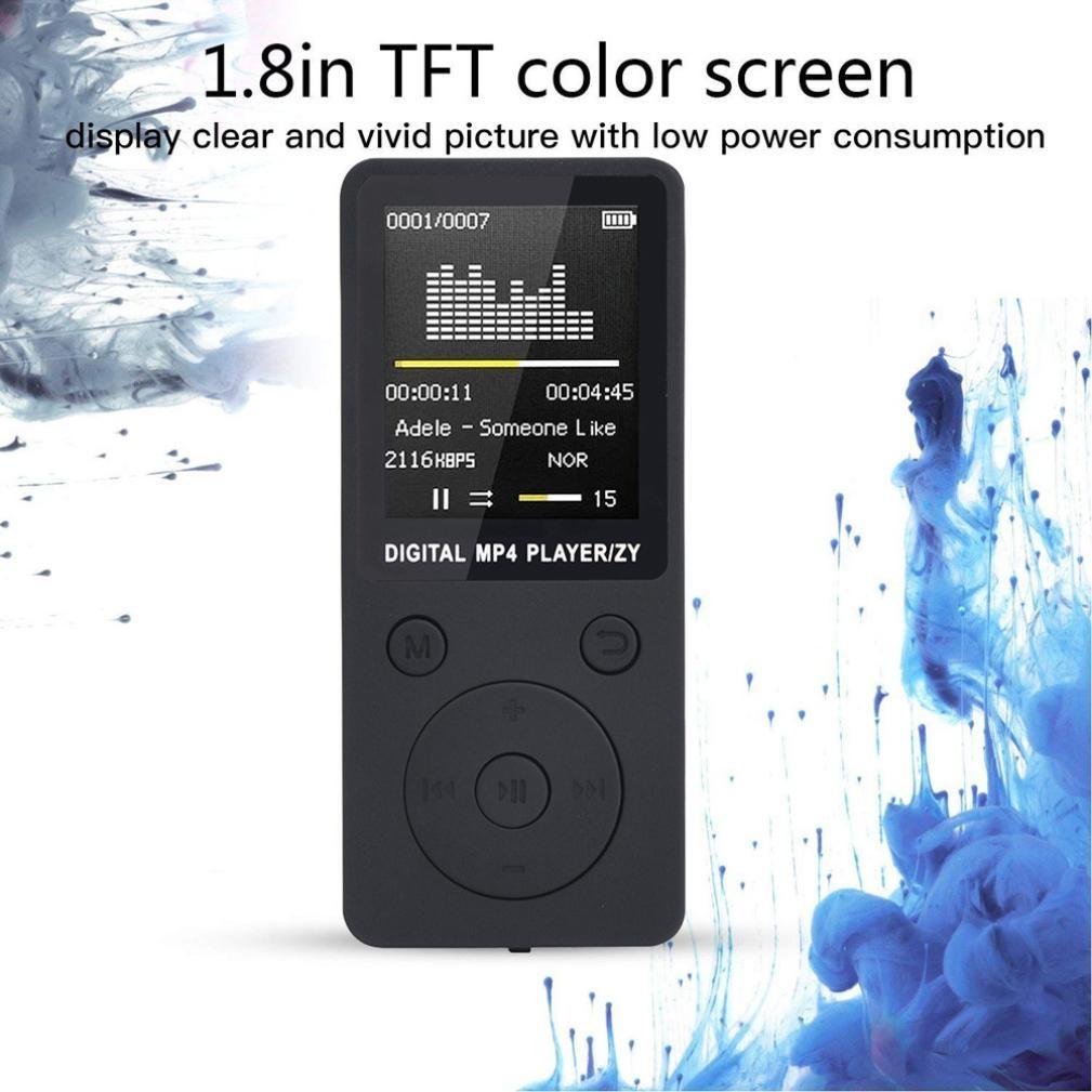 Portable Mp4 Music Player With Fm Radio & Recording Black - Black No Memory