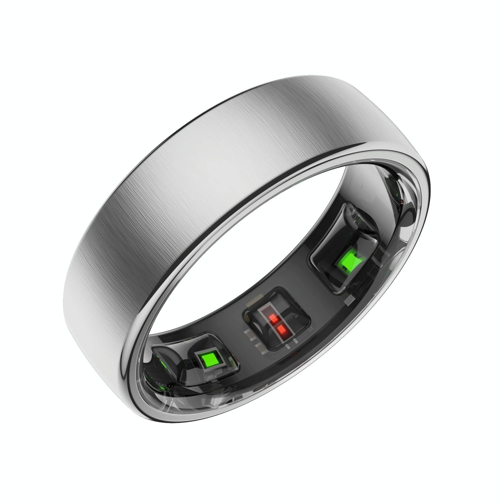 Smart Ring Heart Rate Blood Oxygen Sleep Sports Size 13 - Black