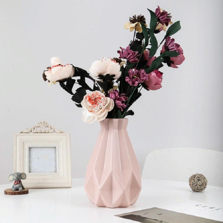 Drop-Resistant Vase For Creative Living Room Flower Arrangements - Milk White
