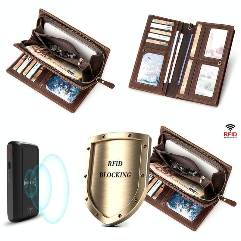 Men Leather Rfid Wallet - Sleek Design