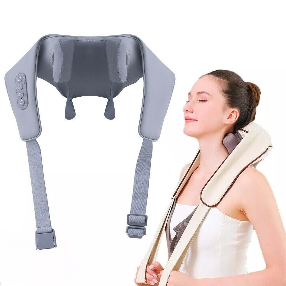 Shiatsu Neck & Shoulder Massager With Heat Electric - White