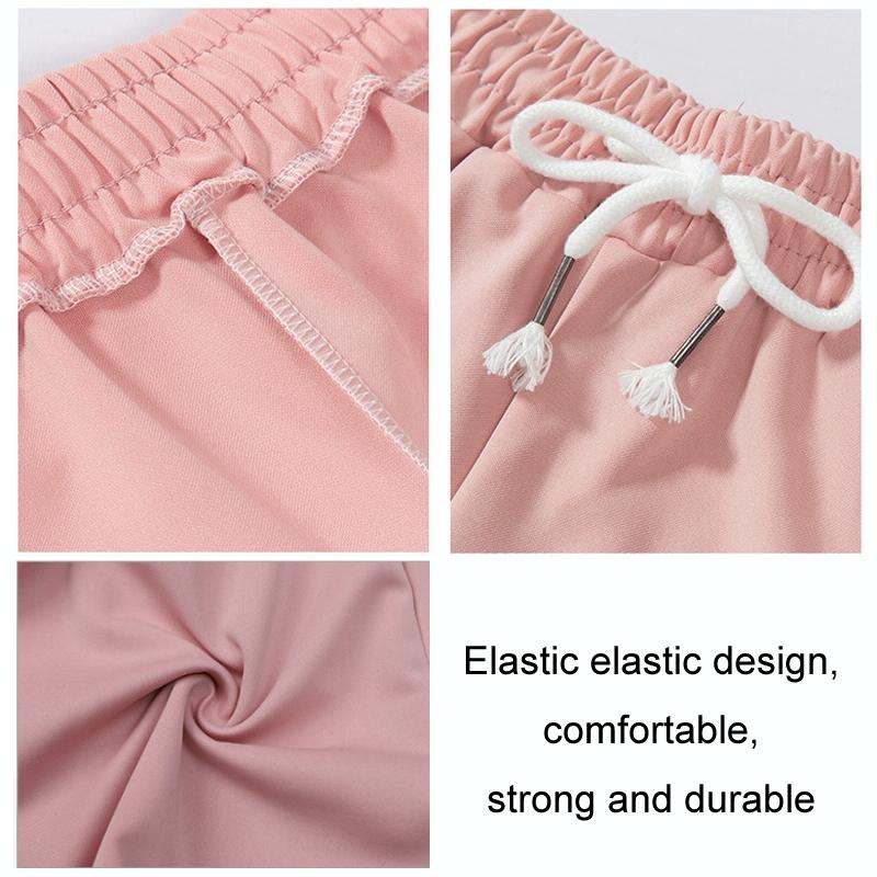 High Waist Straight Yoga Shorts Women Casual Loose Outerwear - White - S