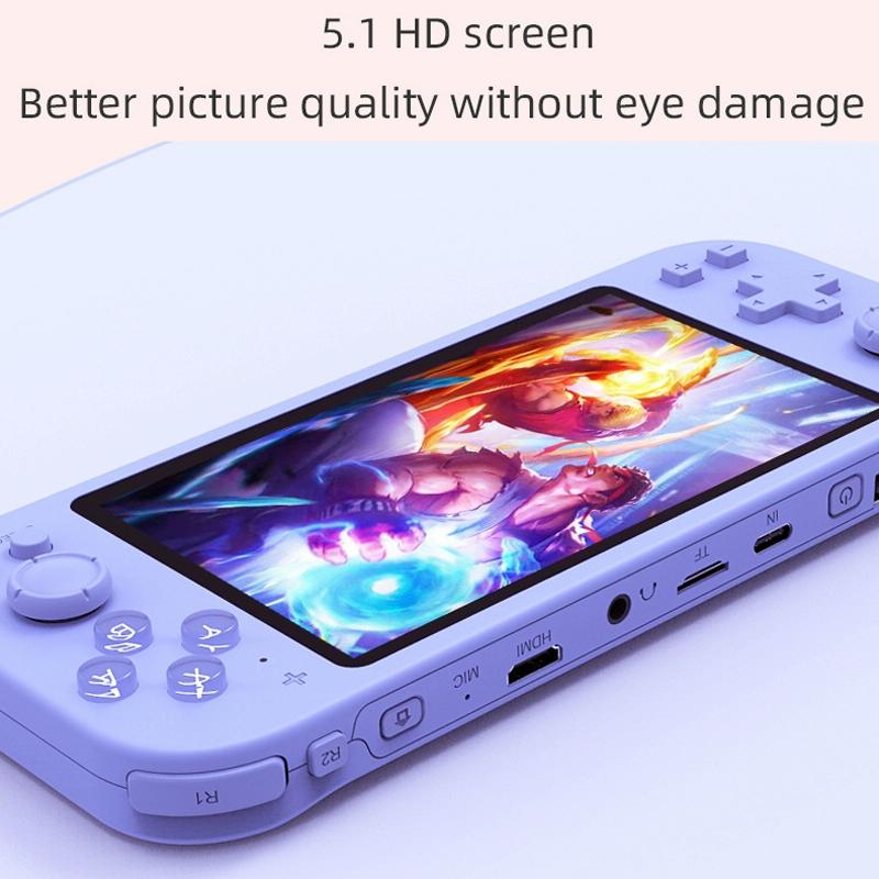 Portable Dual-Handle Game Console - Rg3000 - Pink