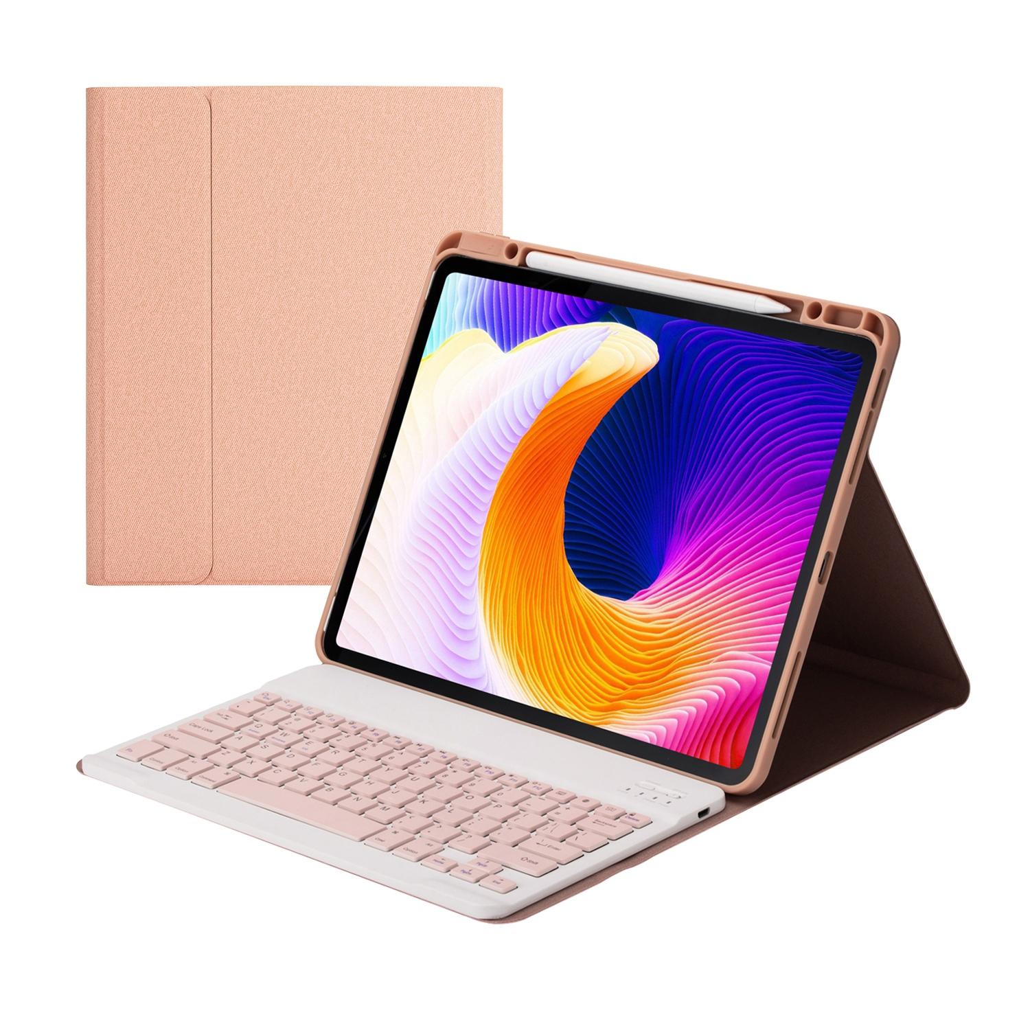 Detachable Bluetooth Keyboard Tablet Case For Ipad Pro 12.9 With Holder Pen Slot - Black