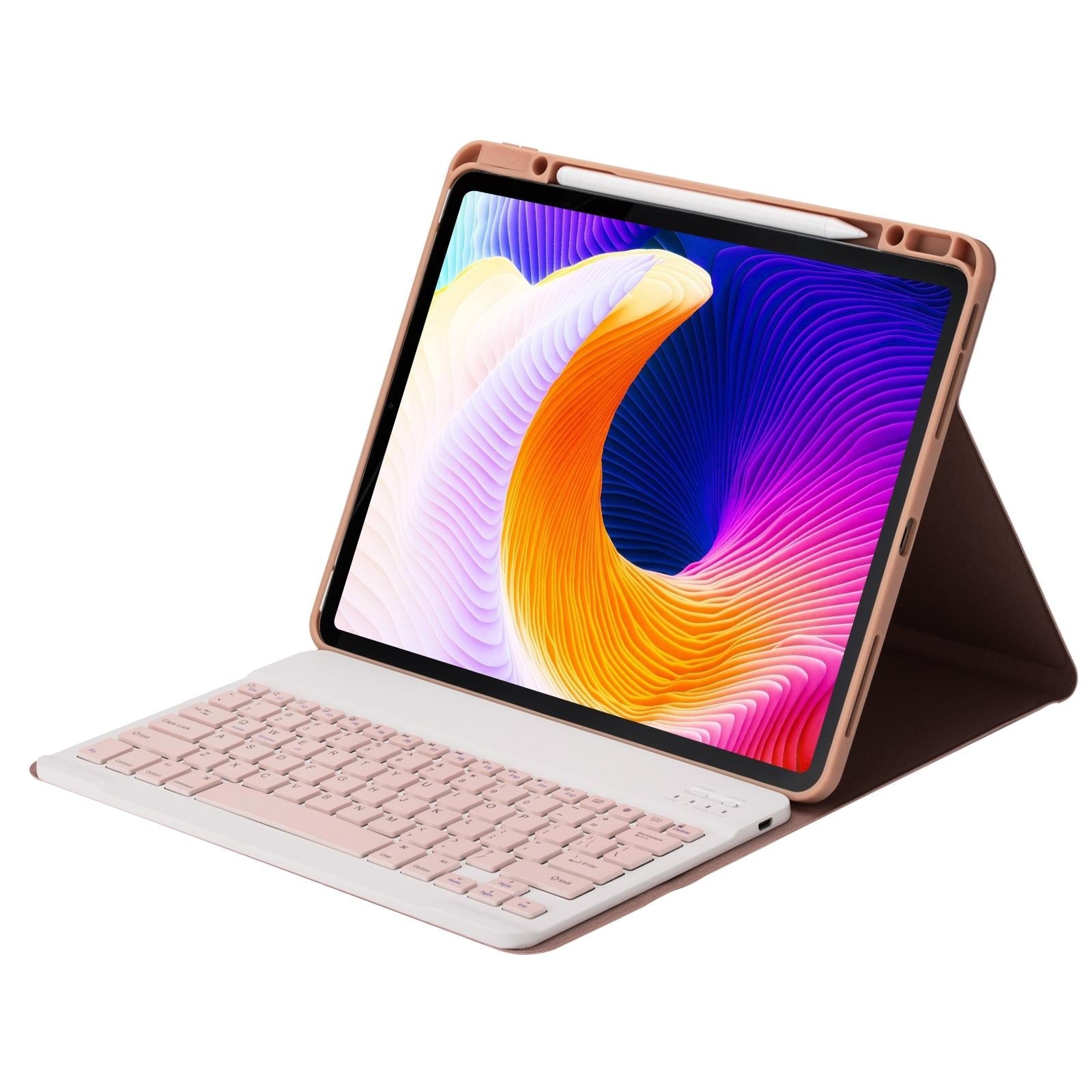 Detachable Bluetooth Keyboard Tablet Case For Ipad Pro 12.9 With Holder Pen Slot - Black