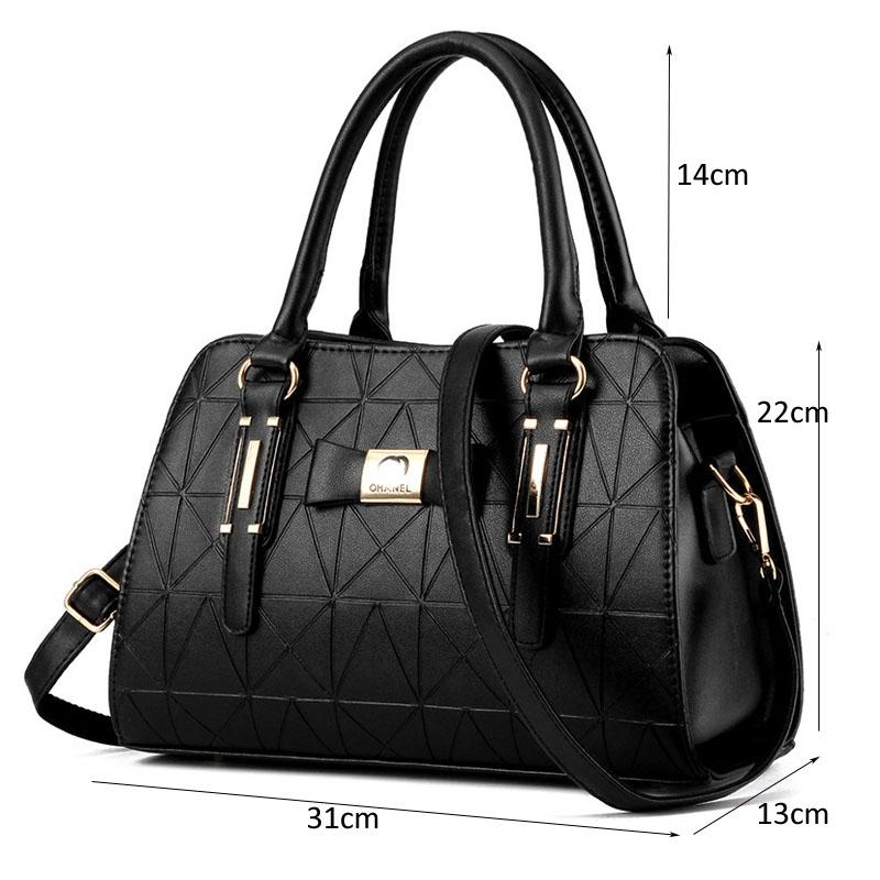 Embossed Bowknot Shoulder Bag For Women - White