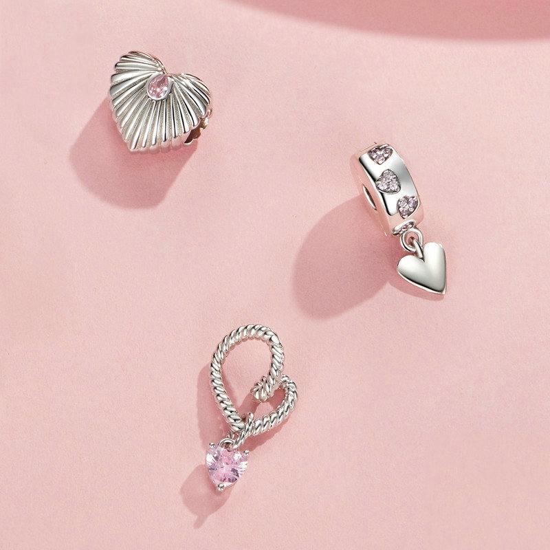 925 Sterling Silver Diy Love Beads