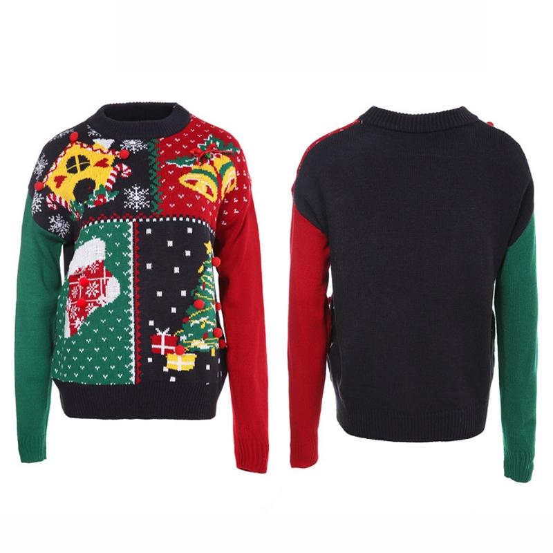 Women Small Snowflake Christmas Knit Sweater - Size S Dark Blue