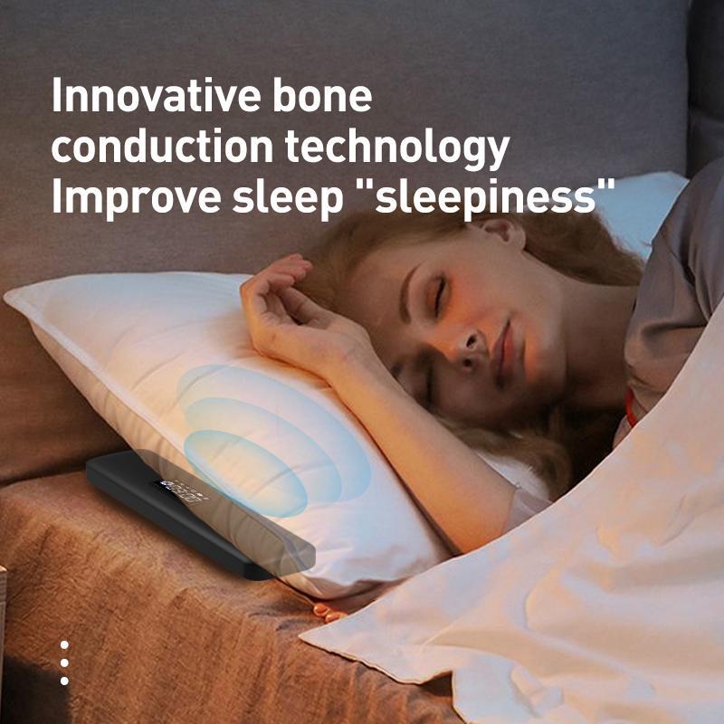 Bone Conduction Sleep Speaker Bluetooth 5.3 Fits All Devices - Rose Red