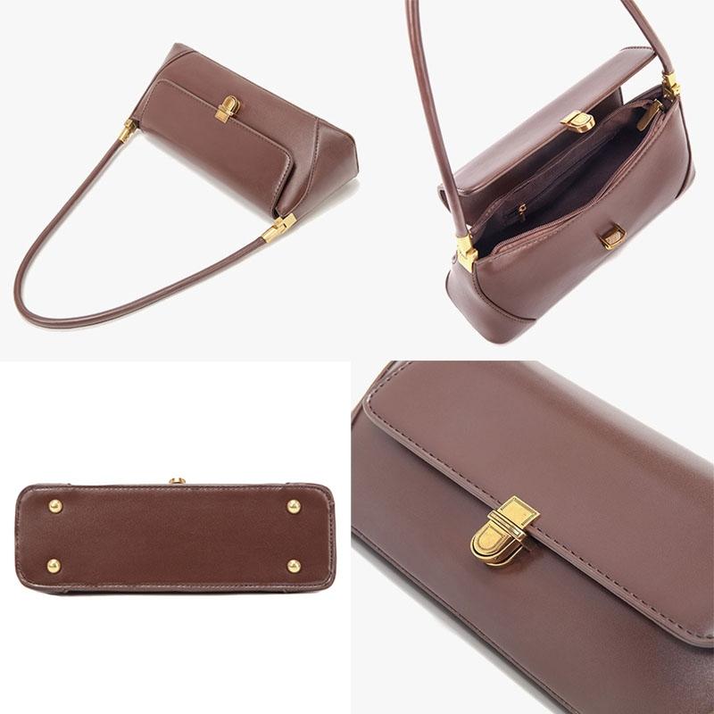 Vintage Women Shoulder Bag - Olive Black