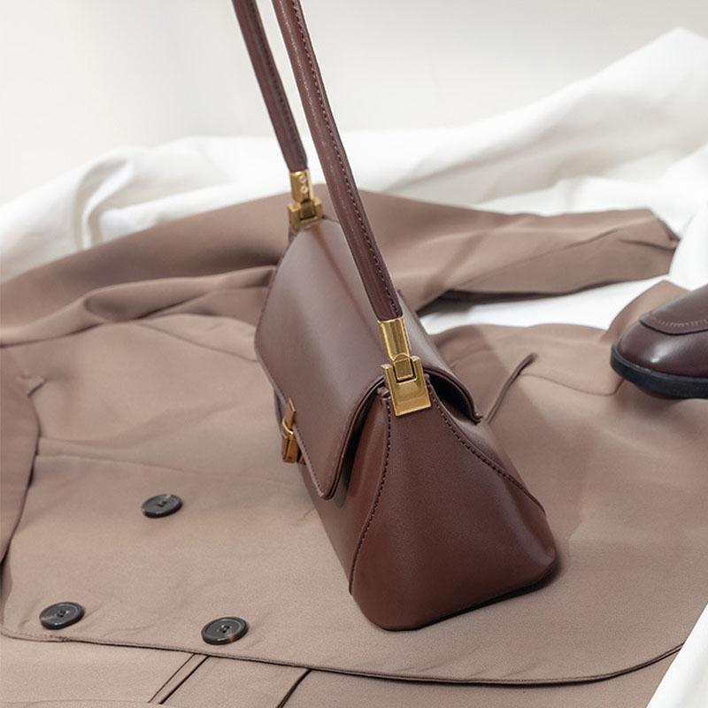 Vintage Women Shoulder Bag - Olive Black