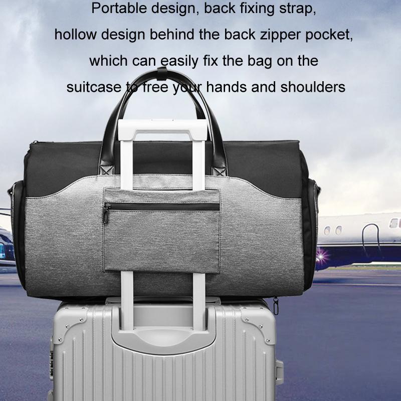 20 Inch Waterproof Foldable Travel Handbag - Black