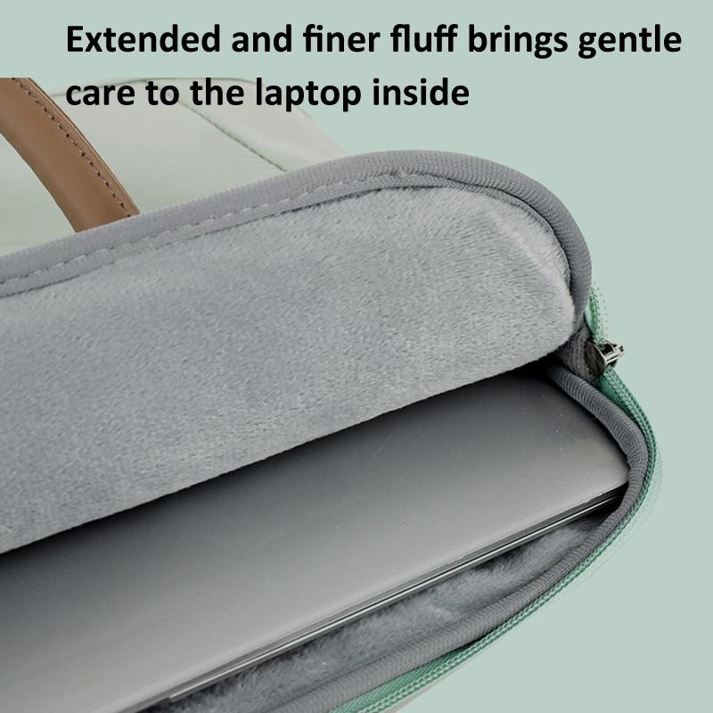 13-13.3 Inch Laptop Bag Crossbody Briefcase in Oxford Cloth - Black - 14 - 14.6 Inch