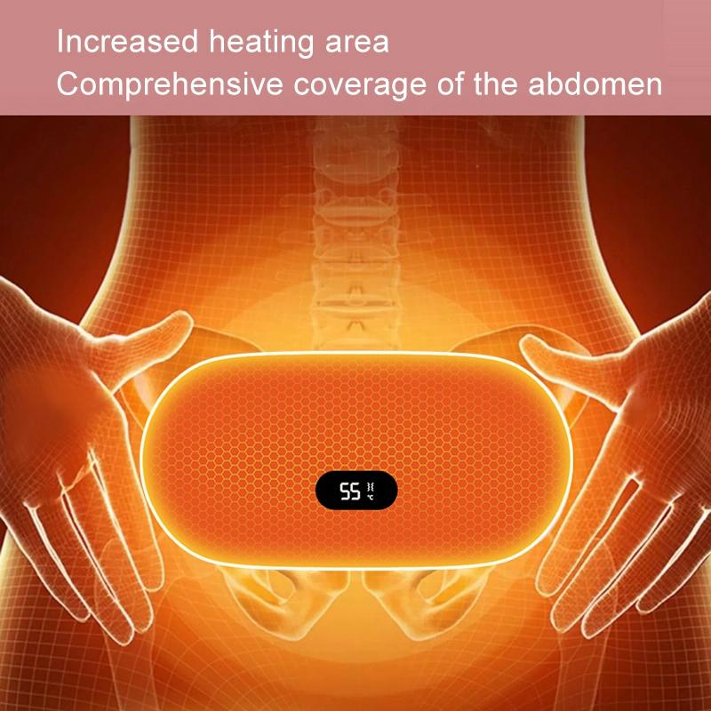 Smart Massage Belt For Abdomen & Waist Electric & Warm - Pink 4000Mah