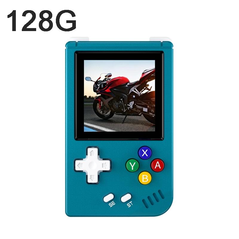 Retro Game Console - 128G 5000 Games 1.54 Ips Linux - Blue - 128G 5000 Games