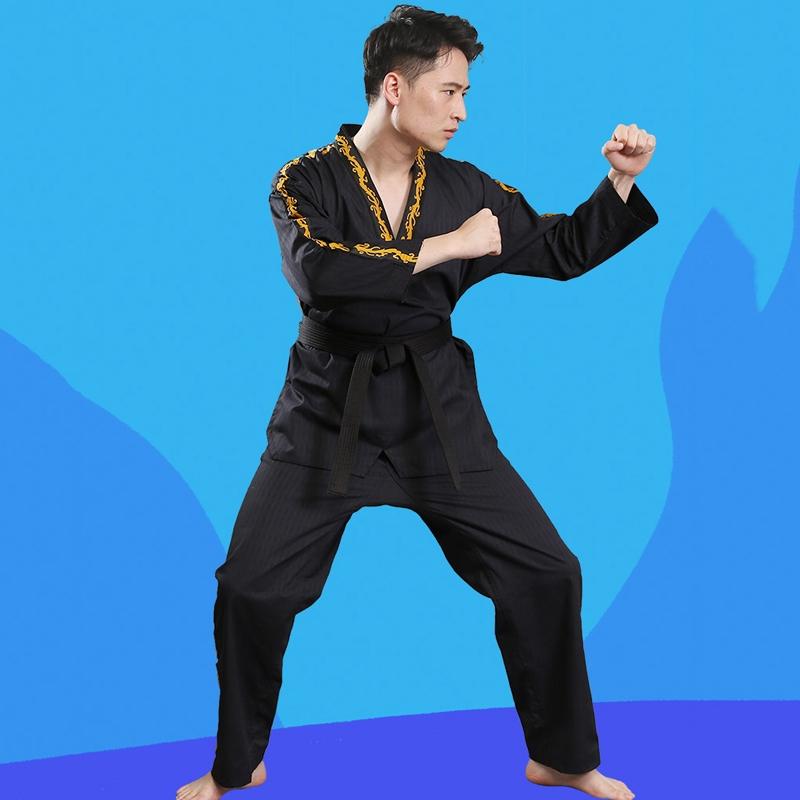 130Cm Cotton Taekwondo Training Uniform For All Ages - Red - 150