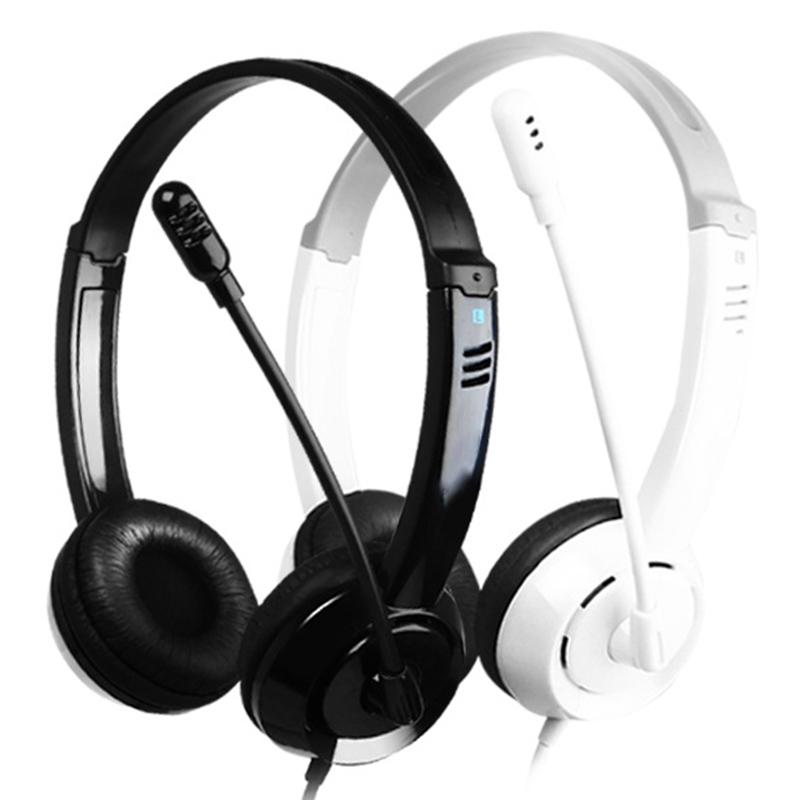 Kids' Headset With Mic 1.8M Cable Star Flag - White