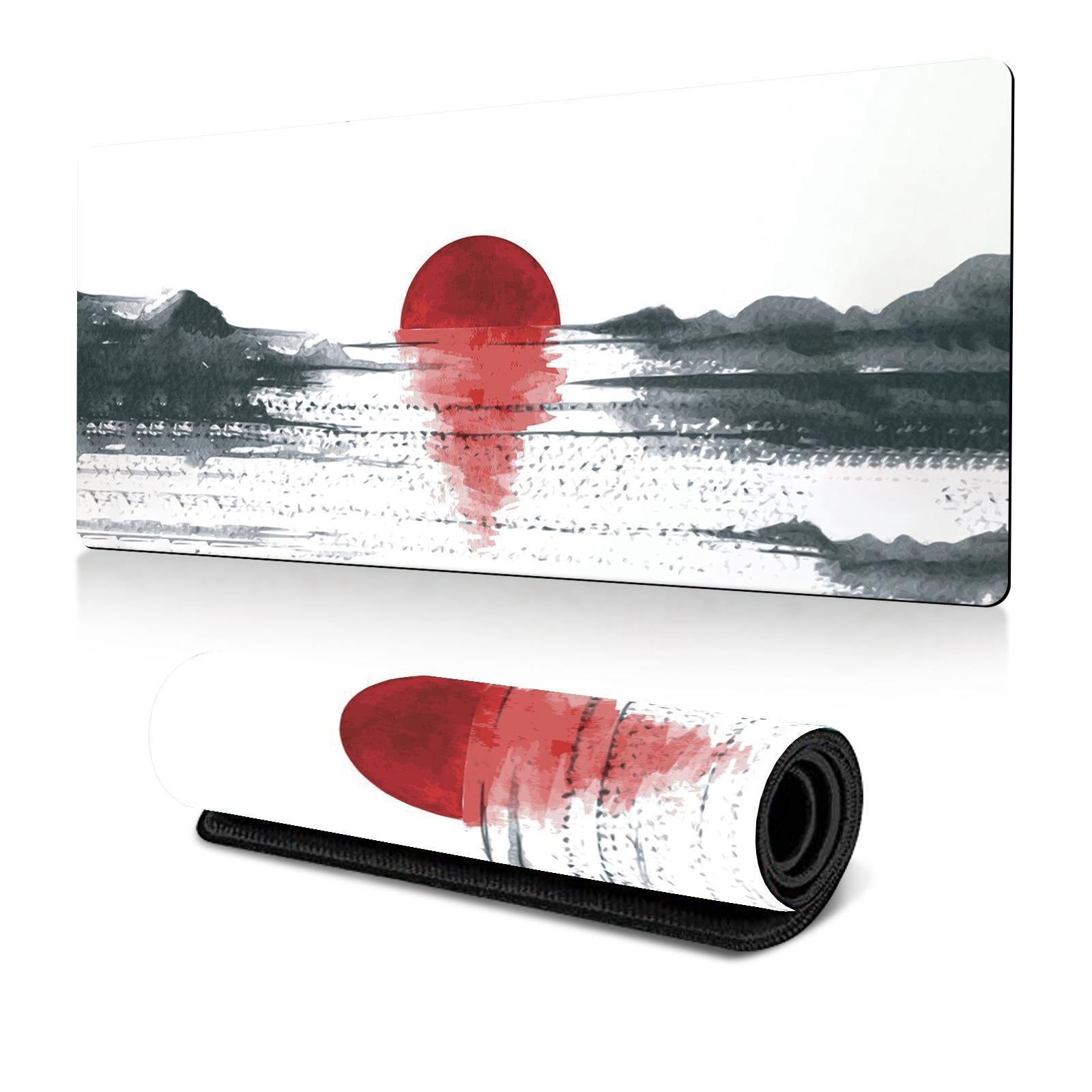 Cherry Blossom Ink Painting Mouse Pad Non Slip - Pattern 1 - 400X900X2Mm