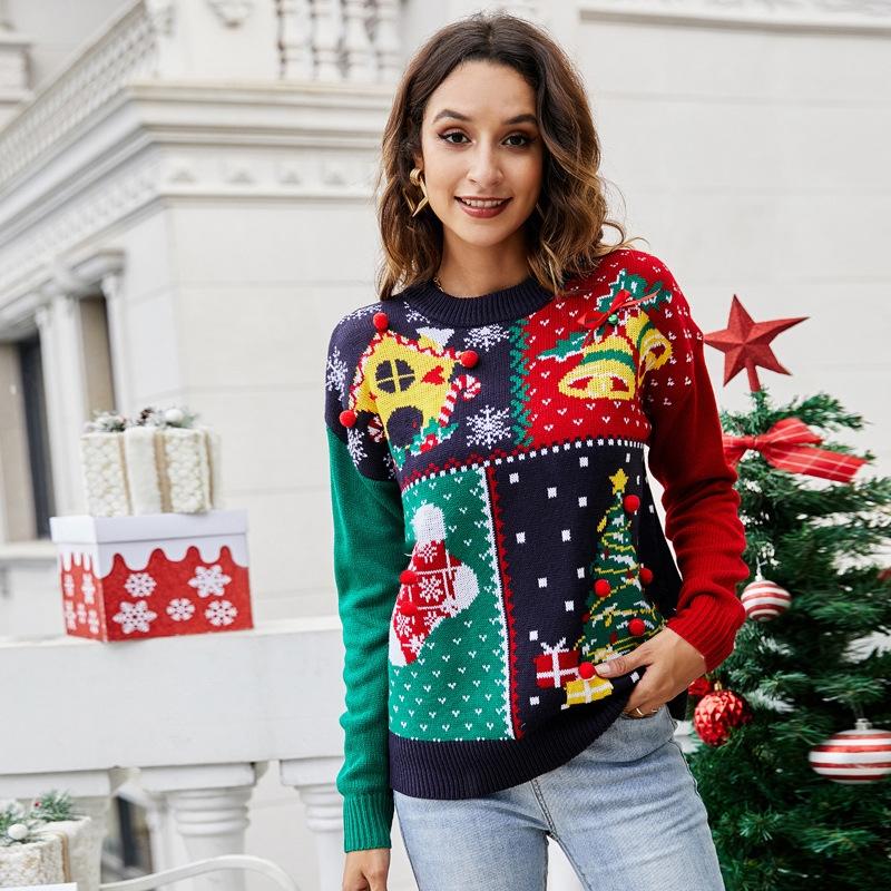 Women Small Snowflake Christmas Knit Sweater - Size Xl Dark Blue