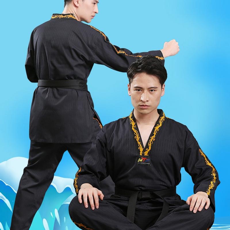 130Cm Cotton Taekwondo Training Uniform For All Ages - Red - 170