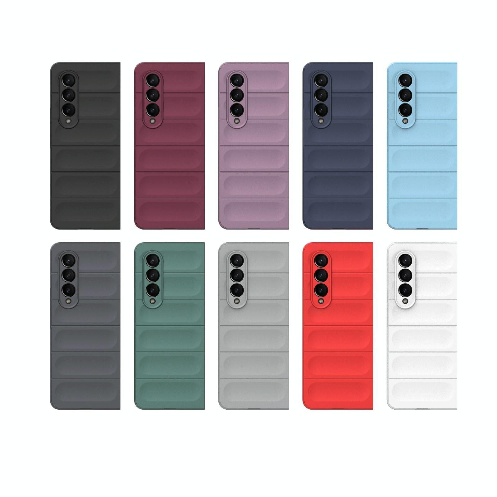 For Samsung Galaxy Z Fold4 5G Foldable Shockproof Phone Case with Magic Shield - Slim Design - Black