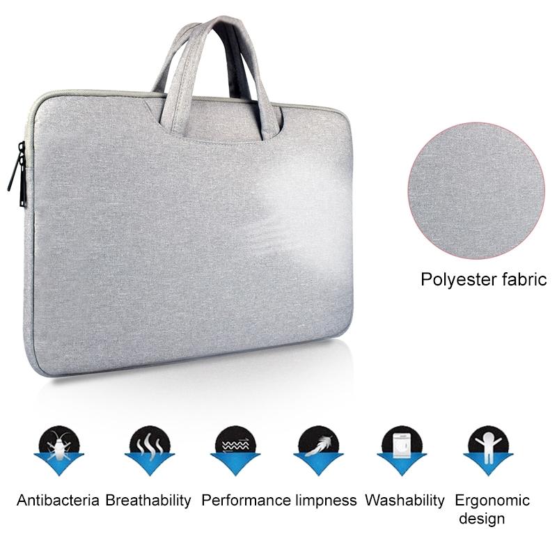 Lightweight Laptop Bag with Durable Zipper for Macbook Samsung Sony Dell Alienware Chuwi Asus Hp - Black