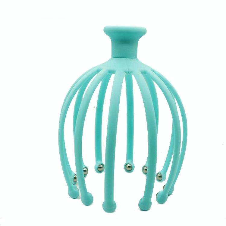 Rotating Octopus Head Massager Relaxing Ball Tool - Pink