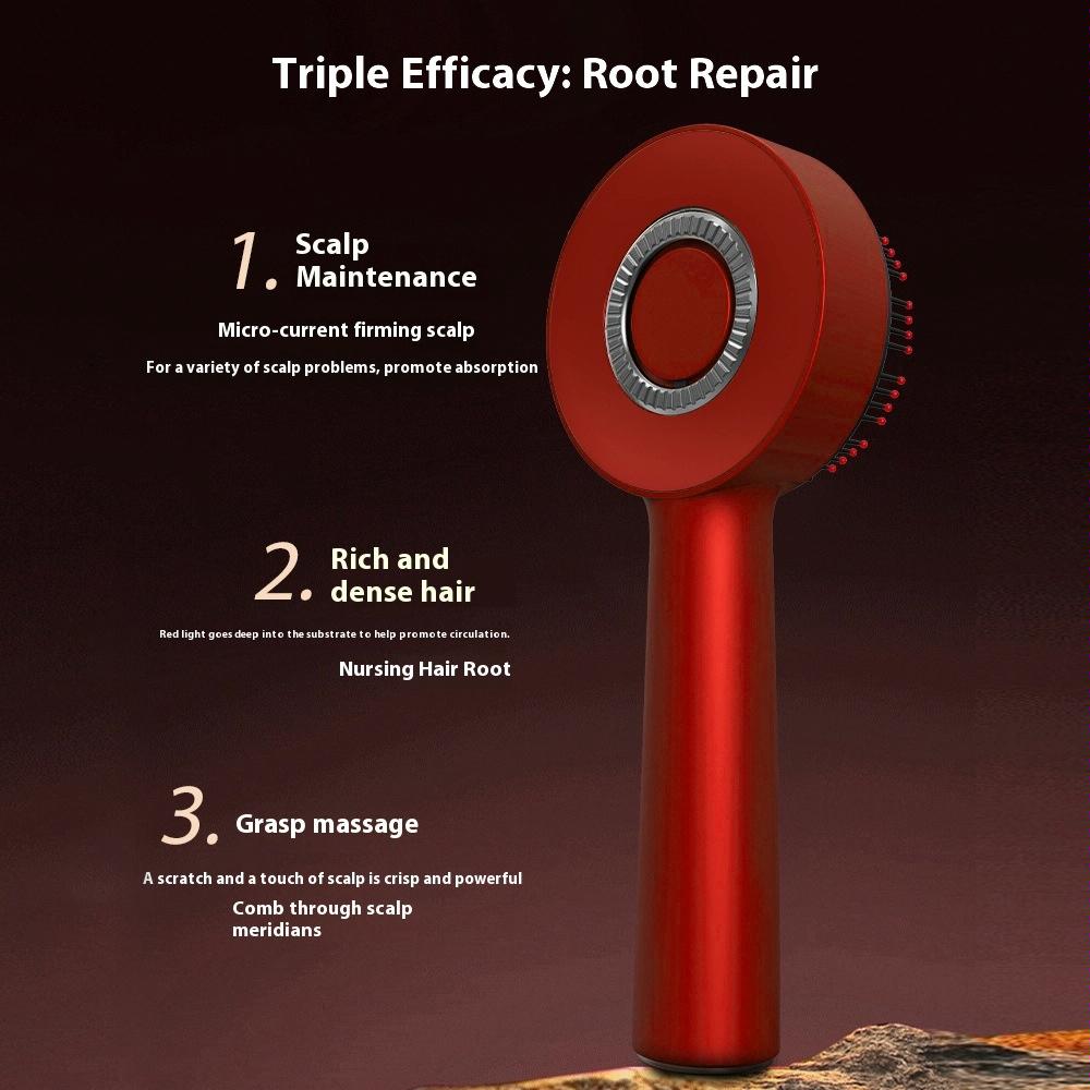 Red Light Scalp Massage Comb For Hair Growth 630Nm Liquid Care - Deep Gray