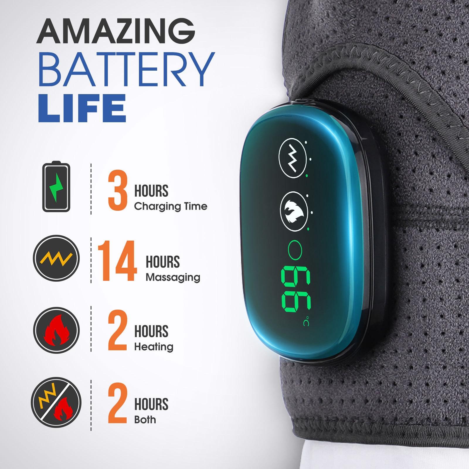 Vibration Shoulder Massager For Joint Pain Relief Gray - Gray Black