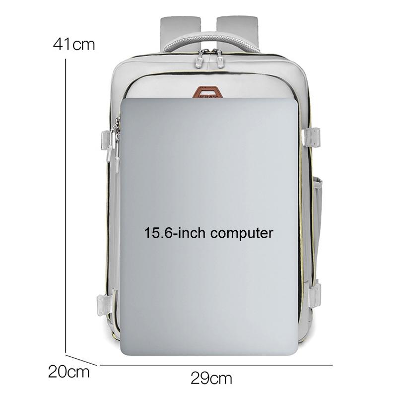 Large Capacity Travel Shoulder Bag For Students - Gray