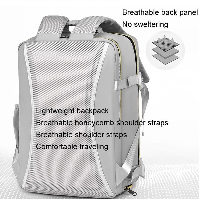 Large Capacity Travel Shoulder Bag For Students - Gray