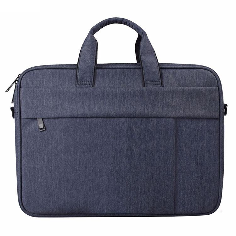 13.3 Inch Waterproof Anti-theft One-shoulder Handbag with Suitcase Belt - Black