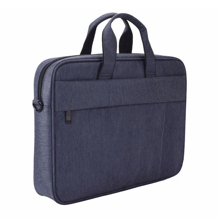 13.3 Inch Waterproof Anti-theft One-shoulder Handbag with Suitcase Belt - Black