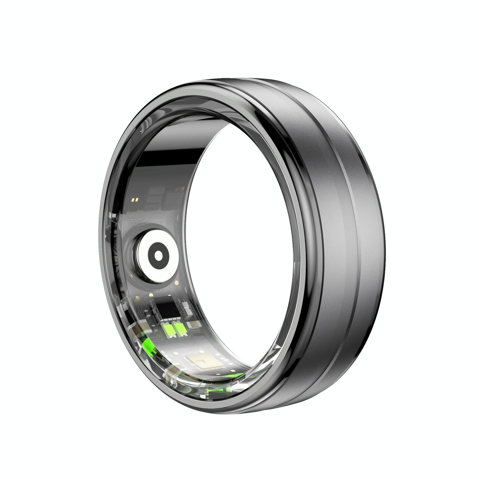 Smart Ring With Heart Rate Blood Oxygen & Sleep Monitoring - Size 12 - Gold