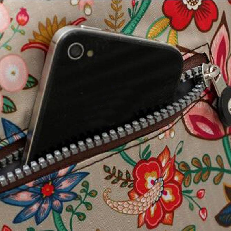 Waterproof Nylon Multilayer Crossbody Bag For Women - Animal Pattern