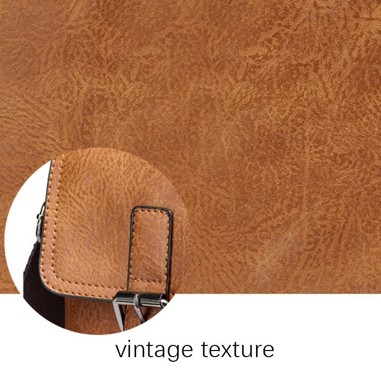 Retro Shoulder Bag For Men Large Capacity - Light Brown