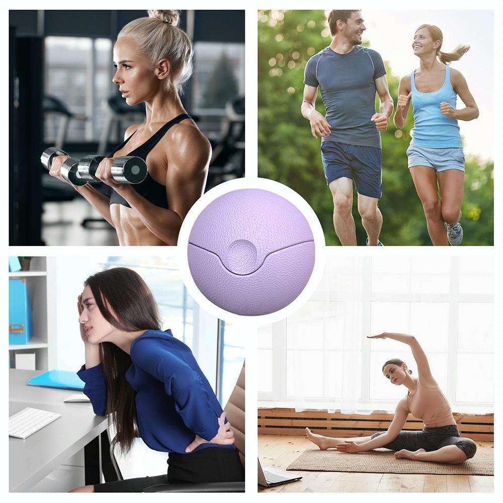 3-In-1 Fitness Yoga Massage Ball Cervical Meridian Massager - Purple