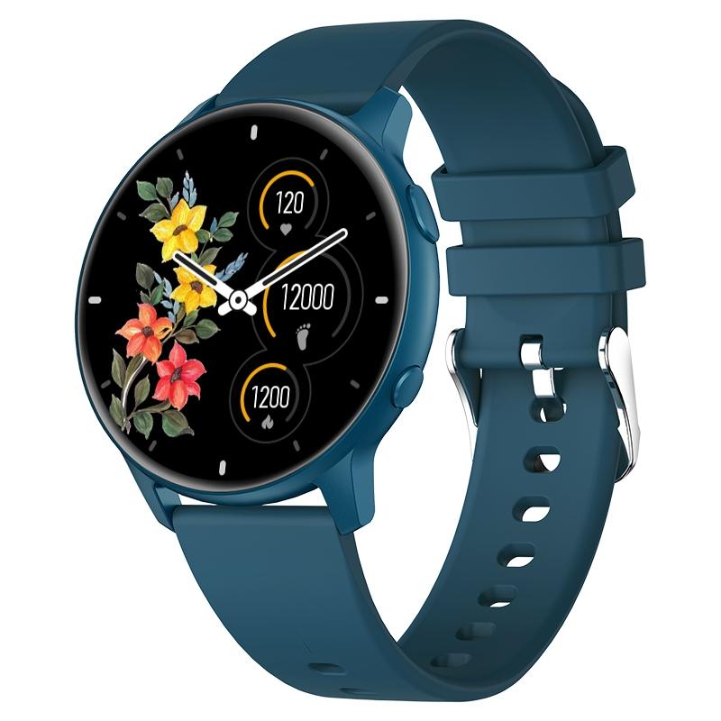 Waterproof Smart Watch With Colour Screen - Ip68 - Blue