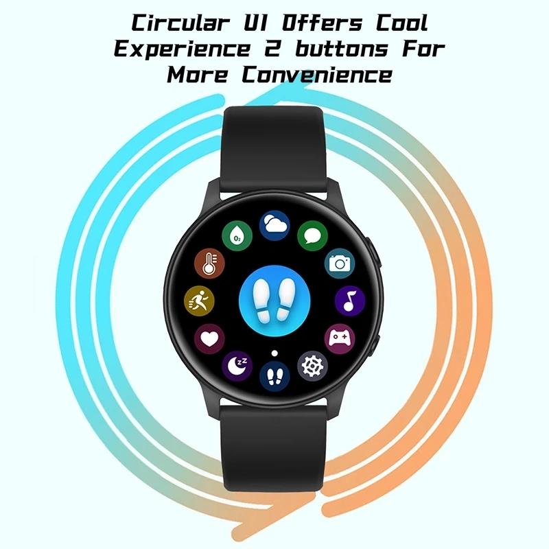 Waterproof Smart Watch With Colour Screen - Ip68 - Blue