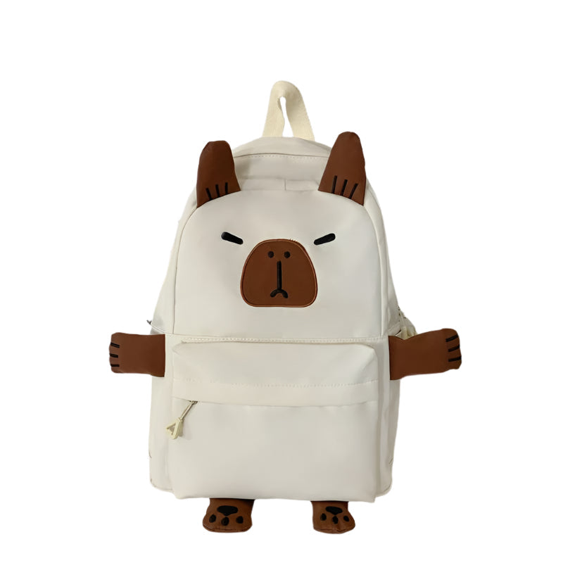 Versatile Large Capacity Backpack For Students - Khaki