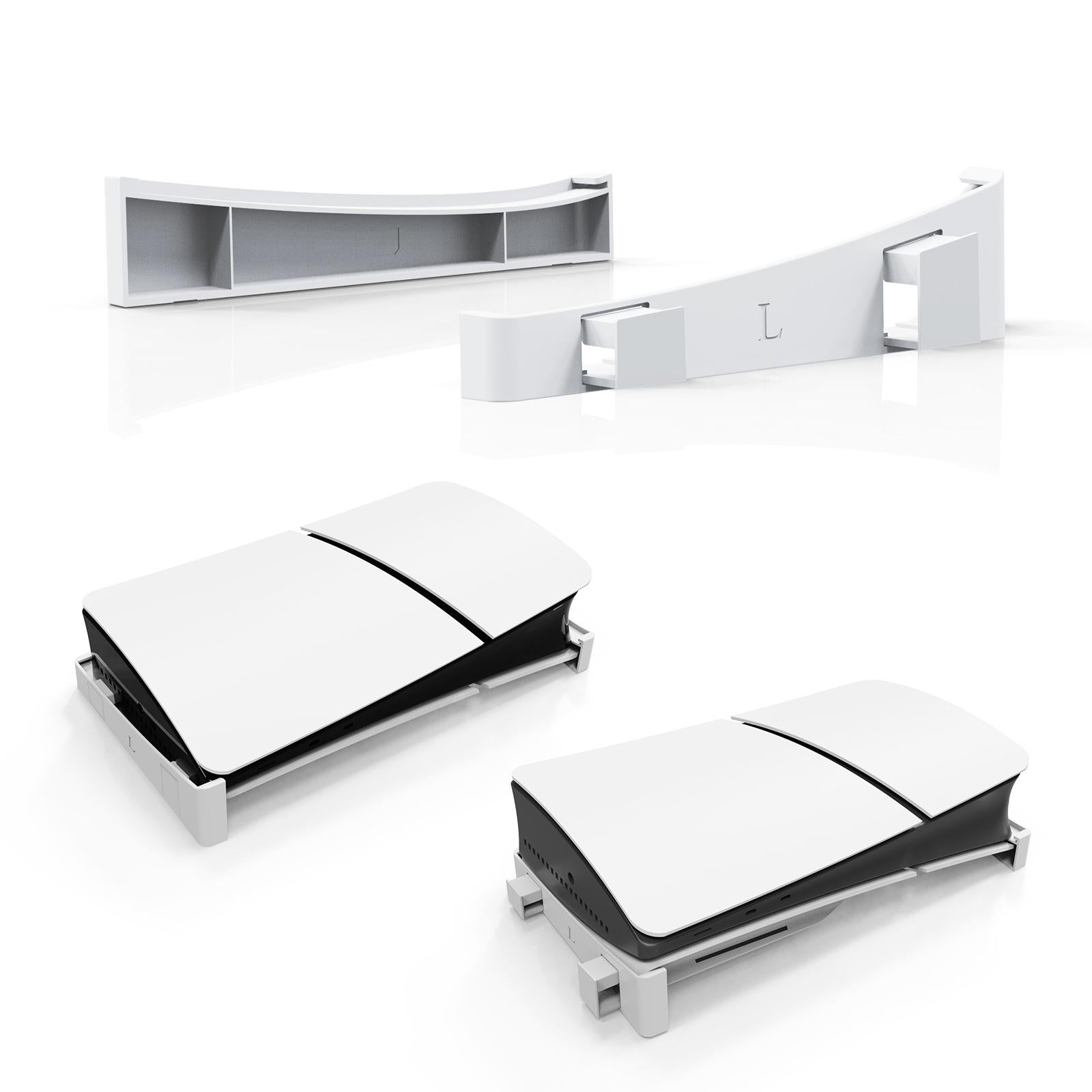 Universal Horizontal Stand For Ps5 Slim - Digital / Optical Drive Version - White
