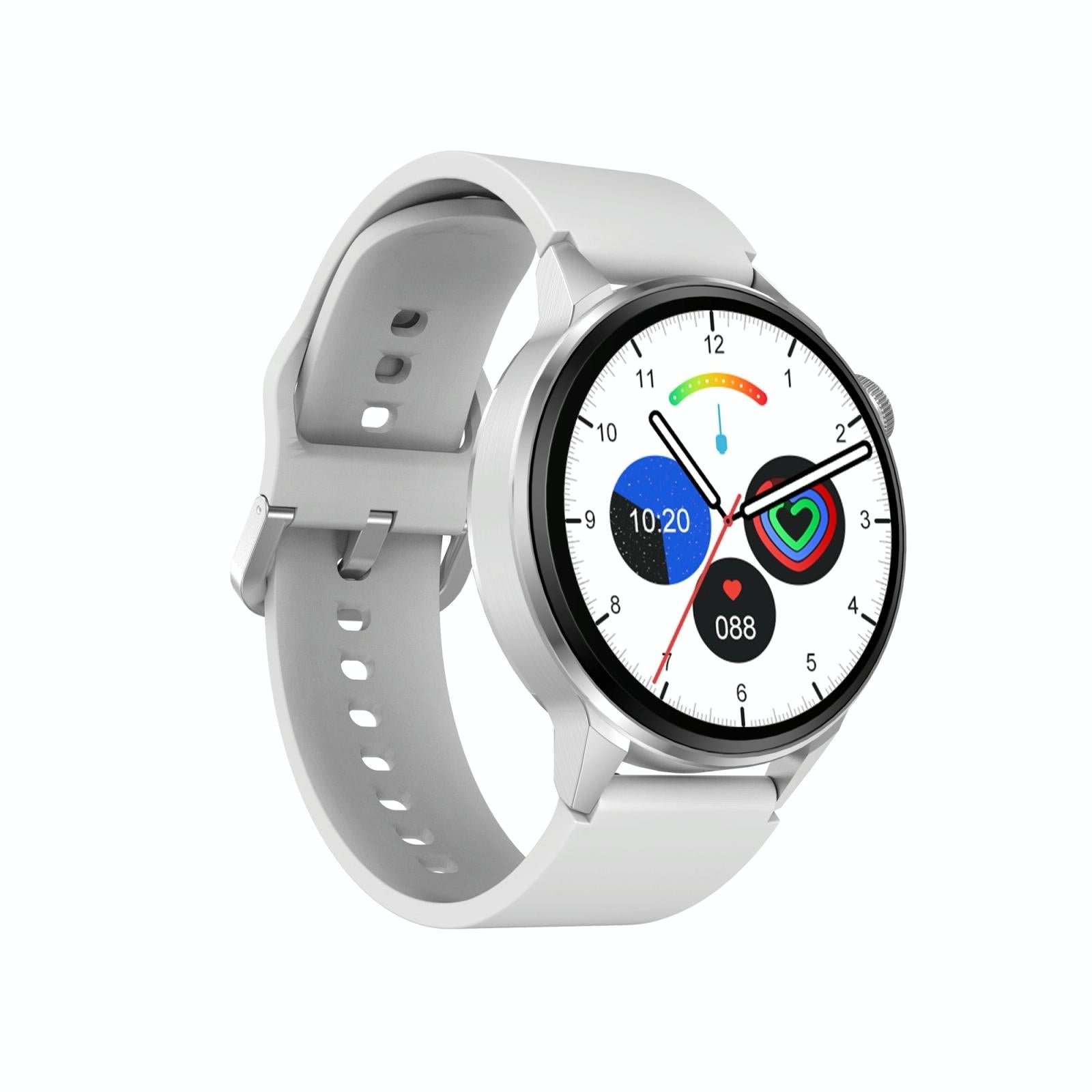 Silicone Band Smart Watch With Colour Screen - Pink