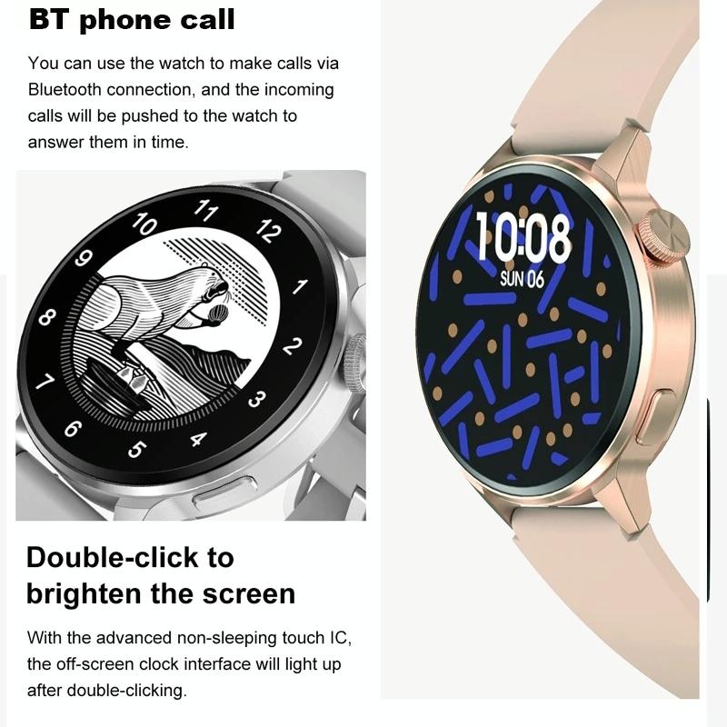 Silicone Band Smart Watch With Colour Screen - Pink
