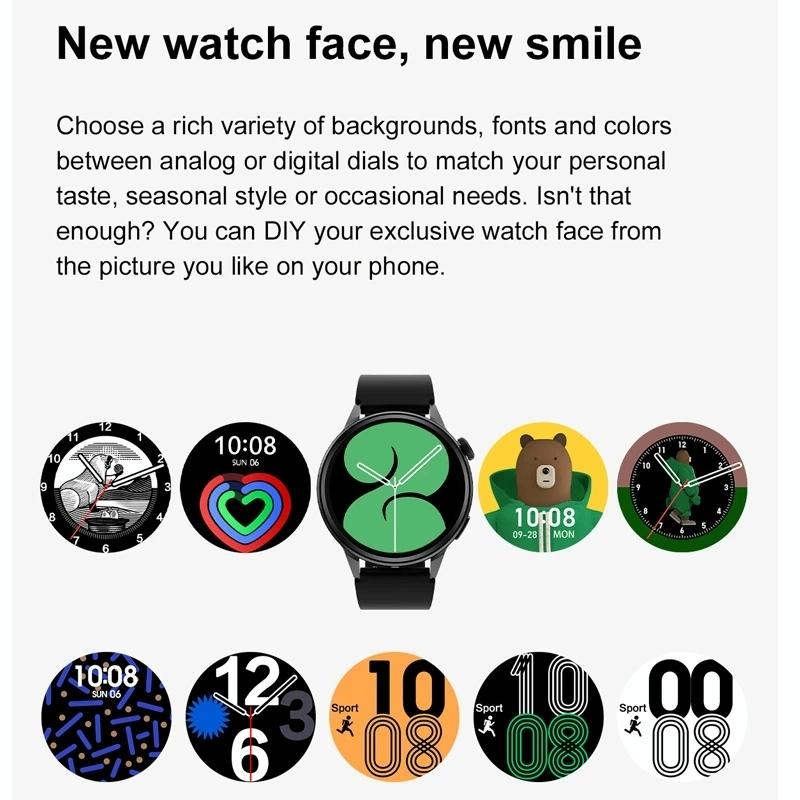 Silicone Band Smart Watch With Colour Screen - Pink