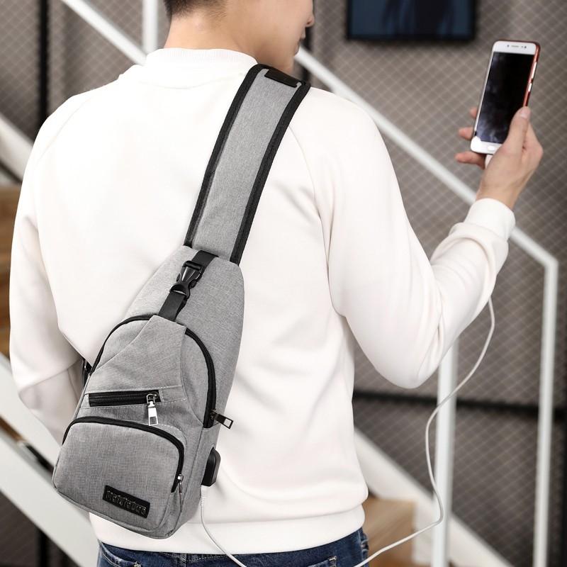 Versatile Men Crossbody Bag For Sports And Everyday Use - Black