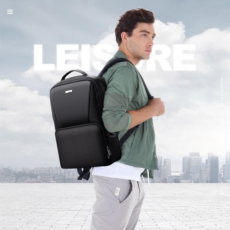 Anti-theft Waterproof Business Backpack for Travel - 30x15x44cm in Black