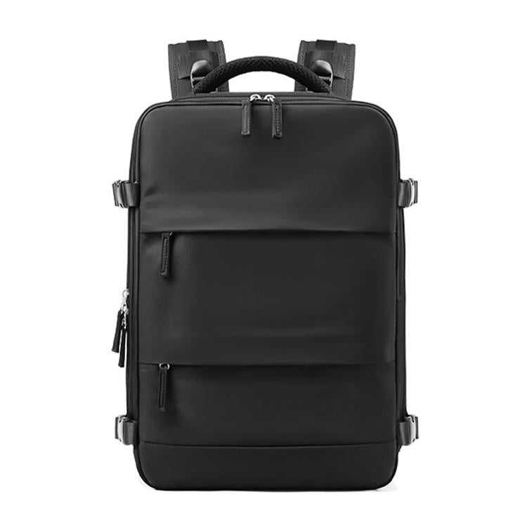 Outdoor Travel Laptop Backpack - Army Green - Black