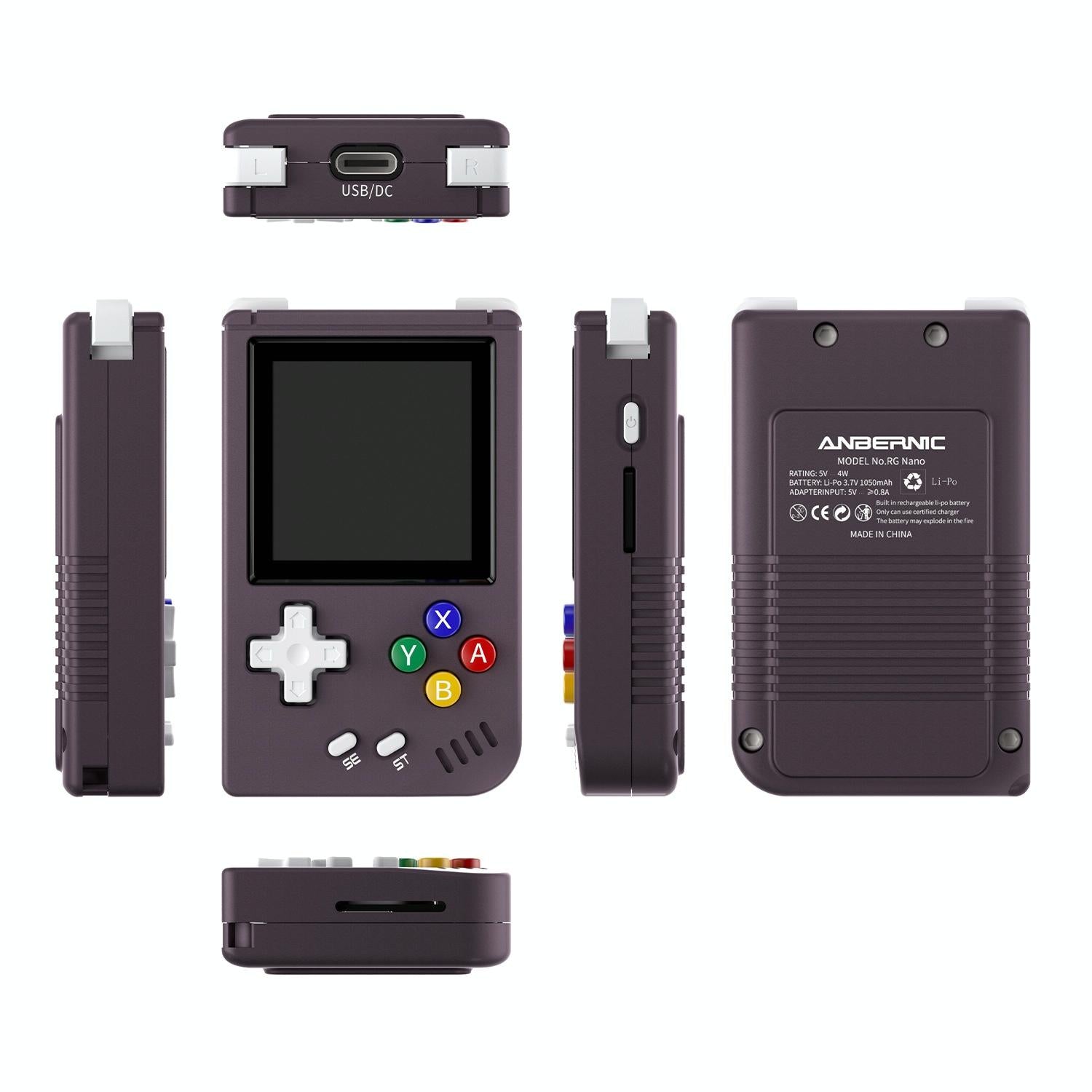 Retro Game Console - 128G 5000 Games 1.54 Ips Linux - Dark Purple - 128G 5000 Games