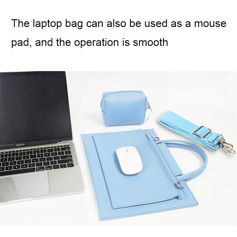 15-inch Waterproof Laptop Bag with Power Pack - Portable - Cherry Pink