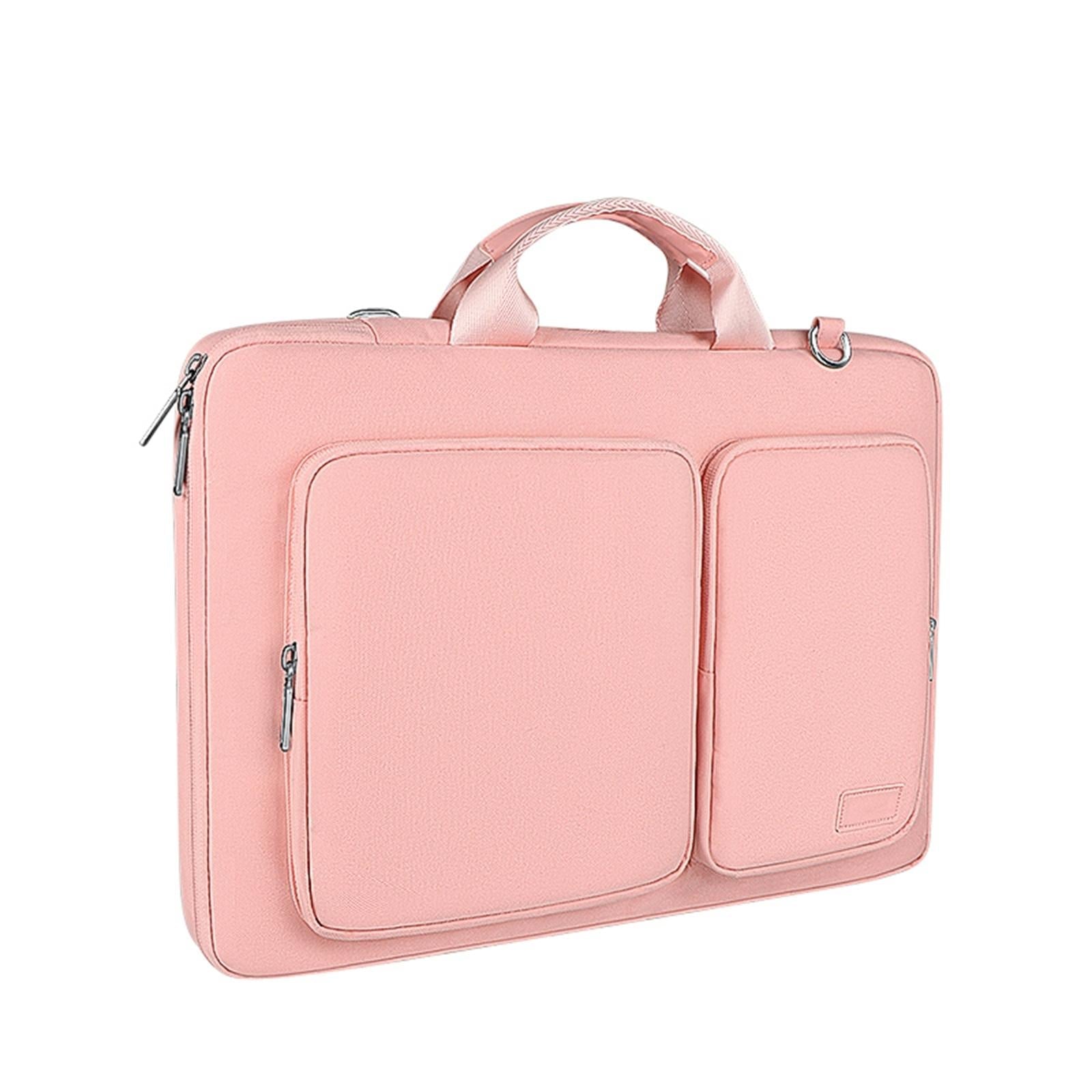 15.6 Inch Thickened Polyester Laptop Bag - Black